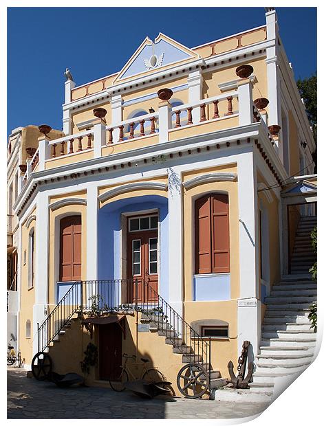 Symi Nautical Museum Print by Tom Gomez