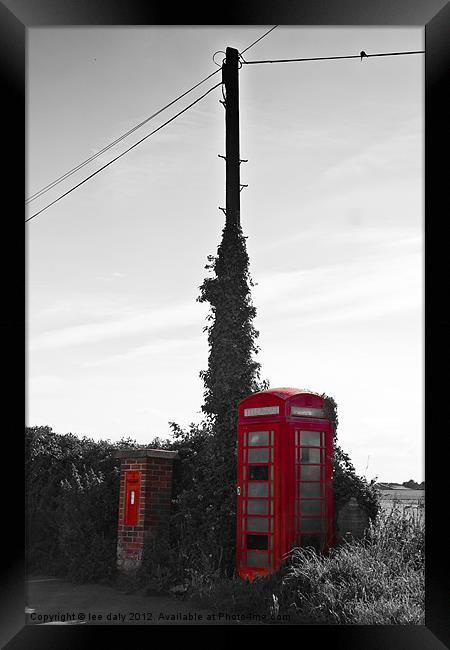 red boxes Framed Print by Lee Daly