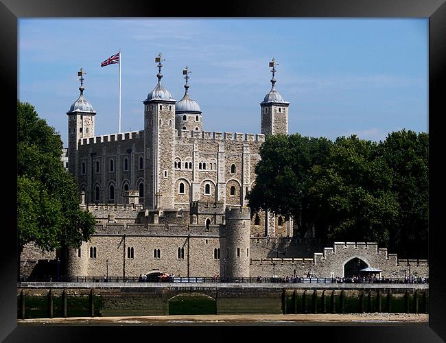 Tower of London Framed Print by Lucy Courtney