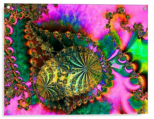 Jewel Encrusted Acrylic by Amanda Moore