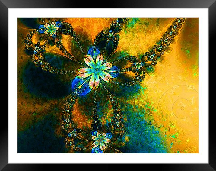 Chained Baubles Framed Mounted Print by Amanda Moore