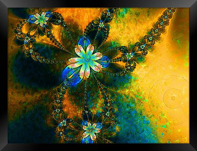 Chained Baubles Framed Print by Amanda Moore