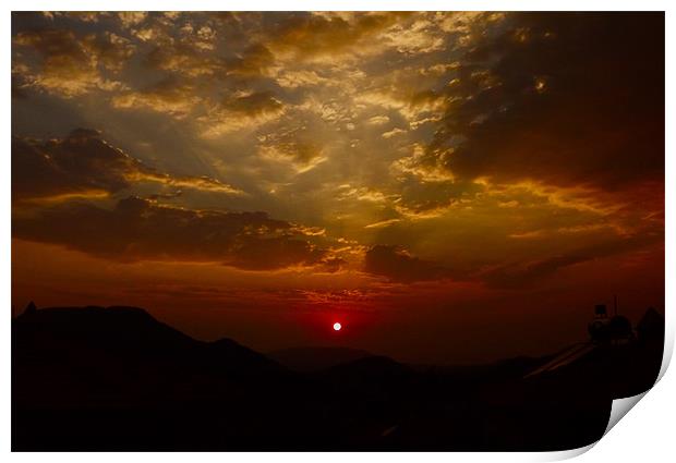 Sunset over Oludeniz Print by LucyBen Lloyd