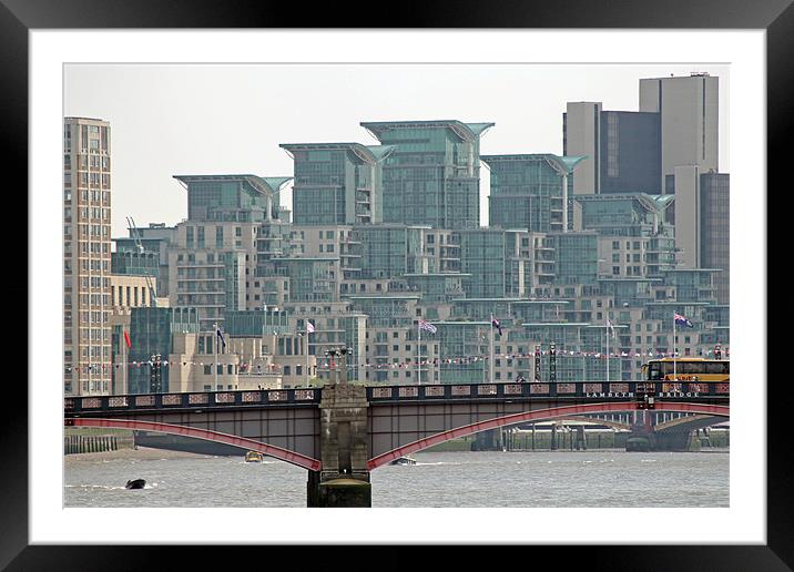 View from Westminster Bridge Framed Mounted Print by Tony Murtagh