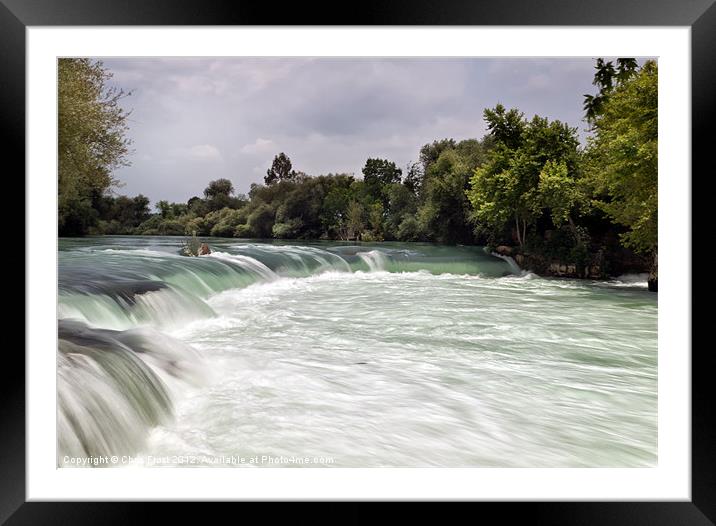 Manavgat Waterfall, Turkey Framed Mounted Print by Chris Frost