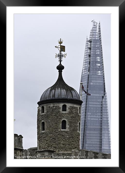Twin Towers - Old & New Framed Mounted Print by Philip Pound