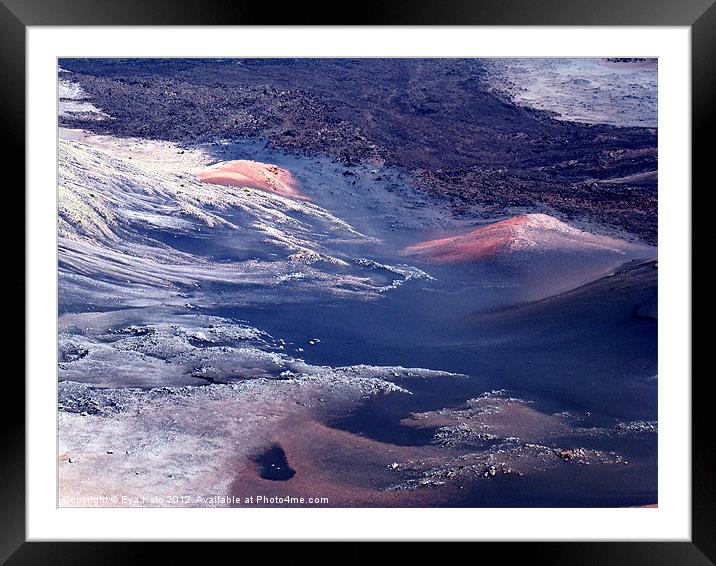 Volcanic Abstract 2 Framed Mounted Print by Eva Kato