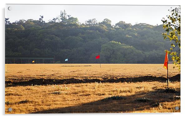 Golf drive range marker flags Acrylic by Arfabita  