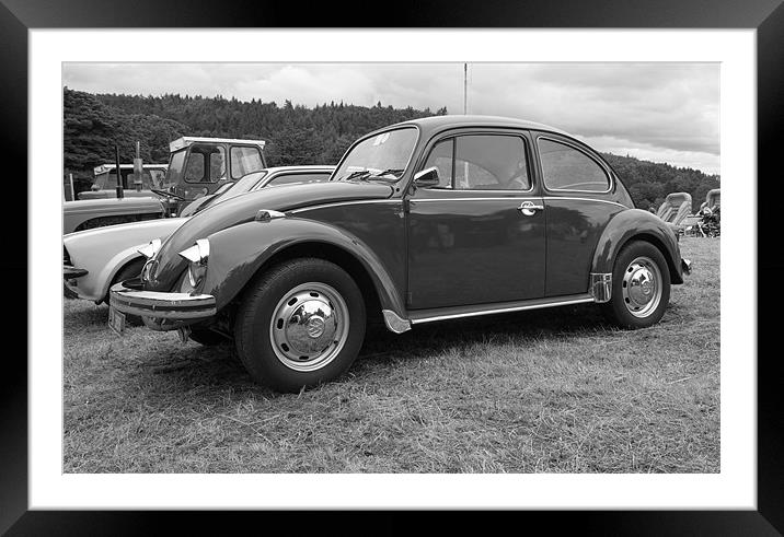 VW Beatle Framed Mounted Print by James Lawson-Smith