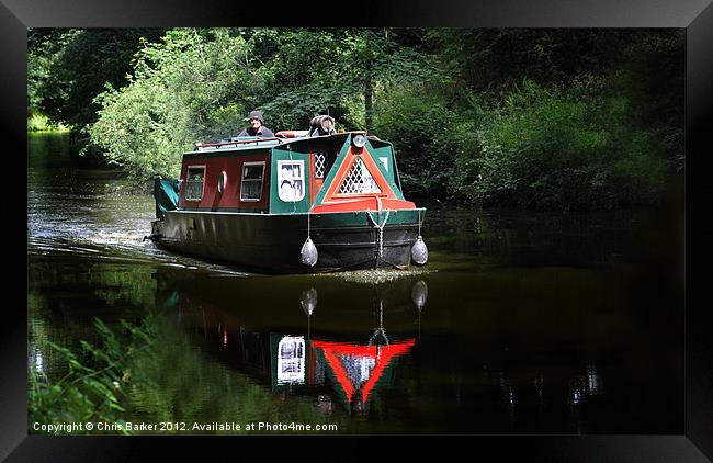 Canal journey Framed Print by Chris Barker