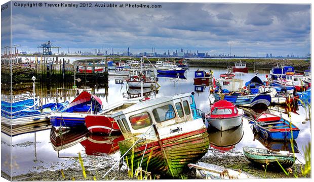 Down with the Boats Canvas Print by Trevor Kersley RIP