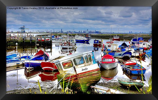 Down with the Boats Framed Print by Trevor Kersley RIP