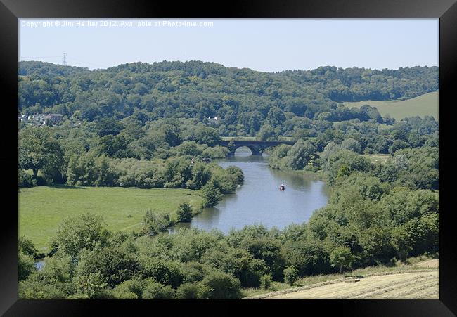 Chiltern Hills Meets the Thames Framed Print by Jim Hellier
