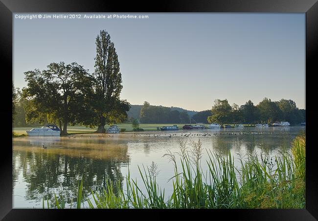 Thames at Mapledurham Framed Print by Jim Hellier