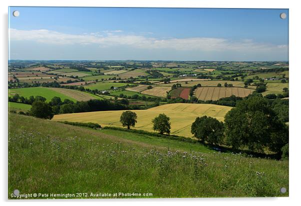 View from Raddon Top Acrylic by Pete Hemington