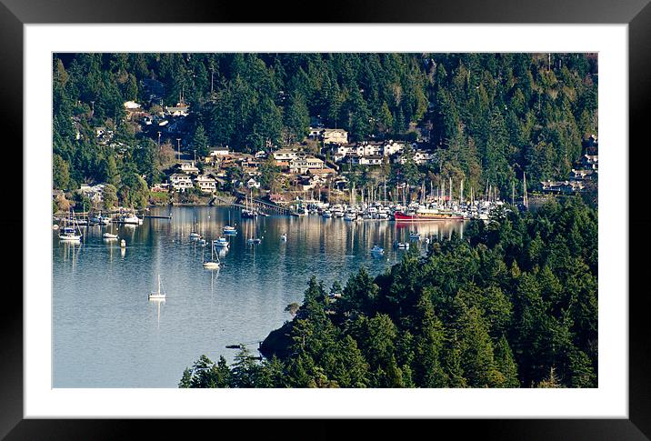 BRENTWOOD BAY vancouver island BC canada Framed Mounted Print by Andy Smy