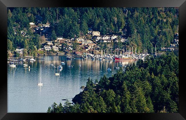 BRENTWOOD BAY vancouver island BC canada Framed Print by Andy Smy