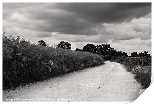 Stormy Road Print by Paul Holman Photography