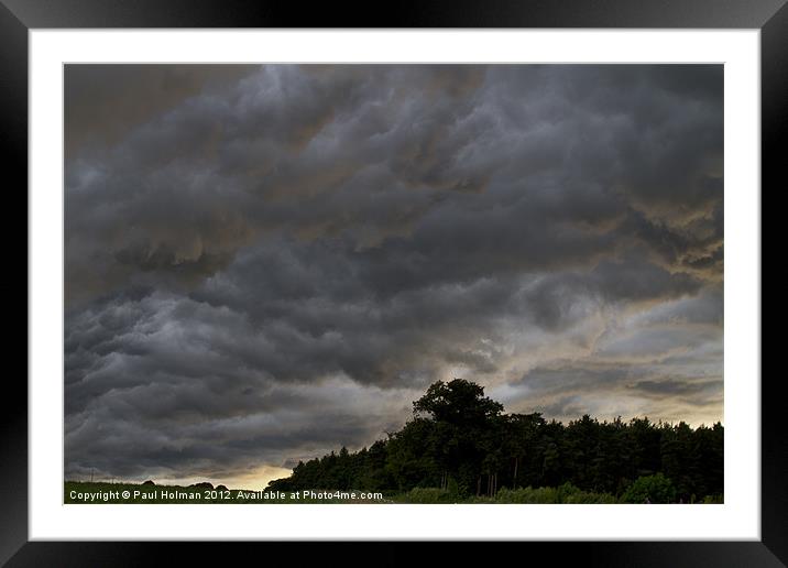 Storm Clouds Framed Mounted Print by Paul Holman Photography