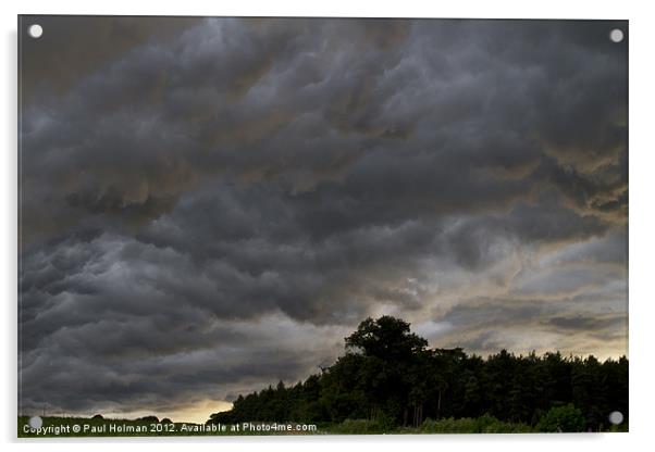 Storm Clouds Acrylic by Paul Holman Photography