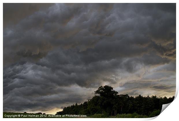 Storm Clouds Print by Paul Holman Photography