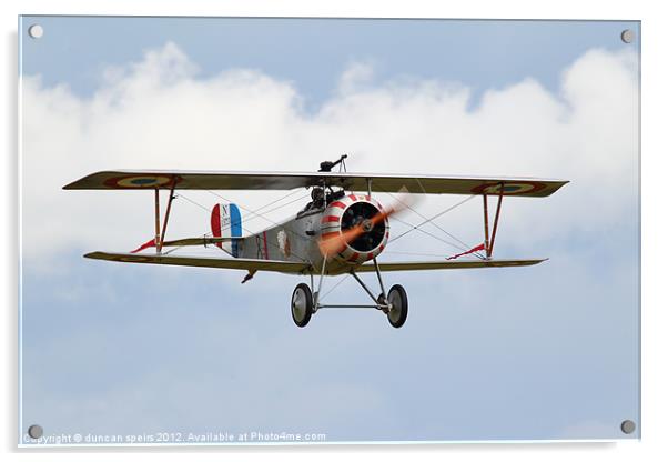 Nieuport 17 Acrylic by duncan speirs