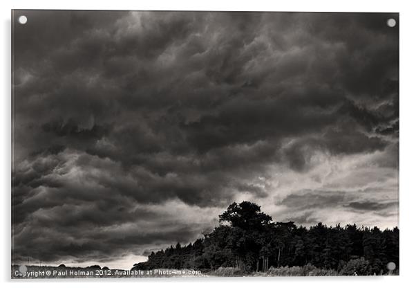 Storm Warning Acrylic by Paul Holman Photography