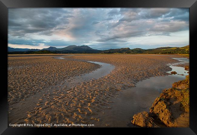 Ynys - View towards the Moelwyn range Framed Print by Rory Trappe