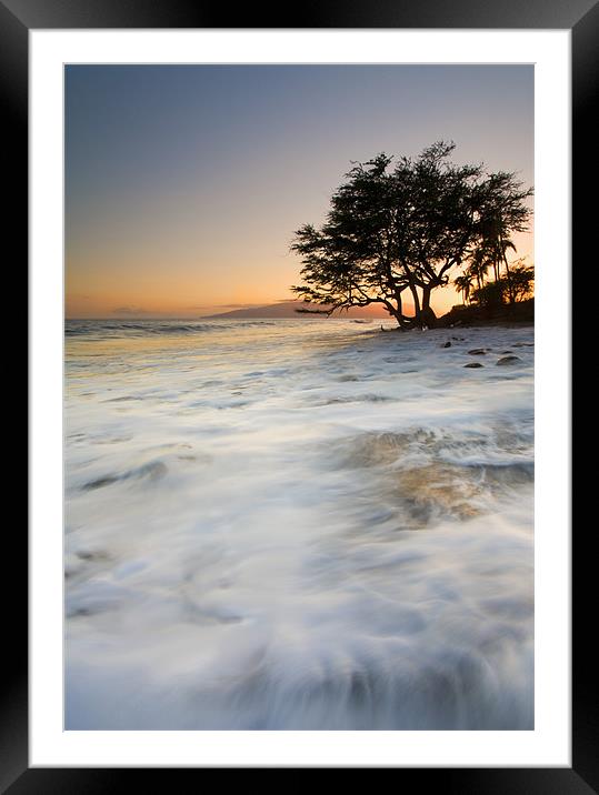 Enveloped by the Sea  Framed Mounted Print by Mike Dawson
