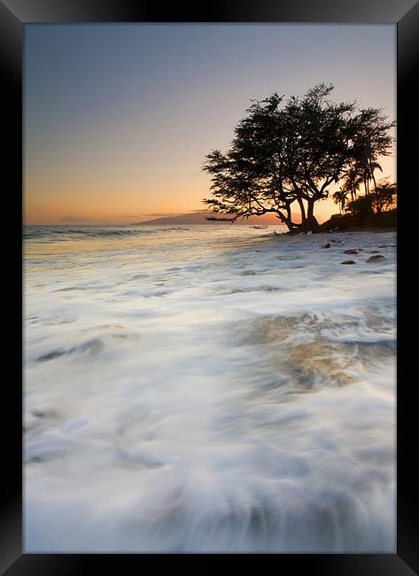 Enveloped by the Sea  Framed Print by Mike Dawson