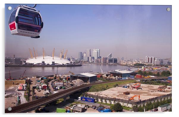 Emirates Cable Car Skyline Acrylic by David French