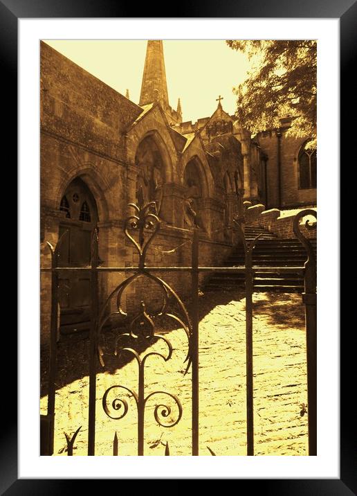 St. John the Baptist Church Frome. Framed Mounted Print by Heather Goodwin