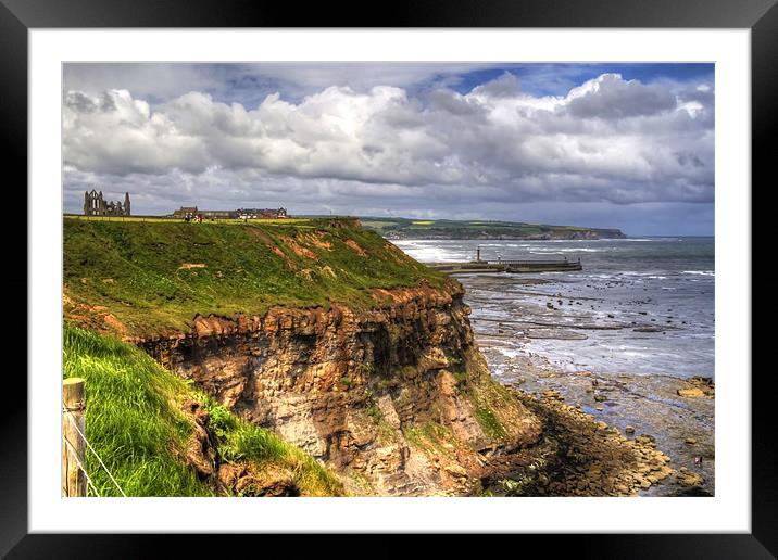 The East Cliff Framed Mounted Print by Tom Gomez