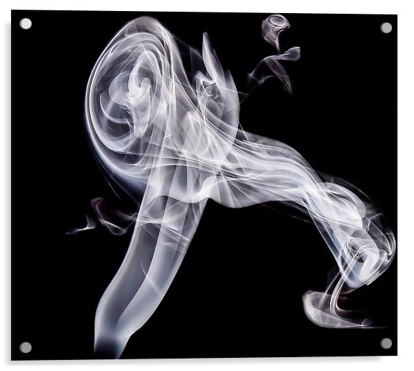 Jet Engine smoke stream Acrylic by Andrew Ley