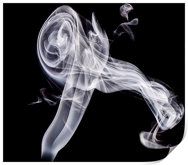 Jet Engine smoke stream Print by Andrew Ley