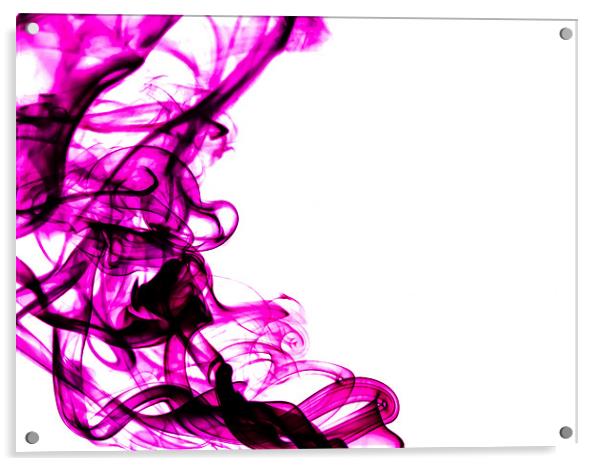 Purple Swirls Acrylic by Andrew Ley