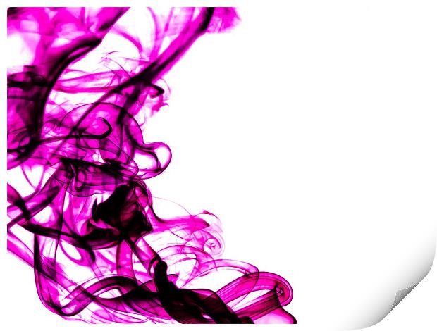 Purple Swirls Print by Andrew Ley
