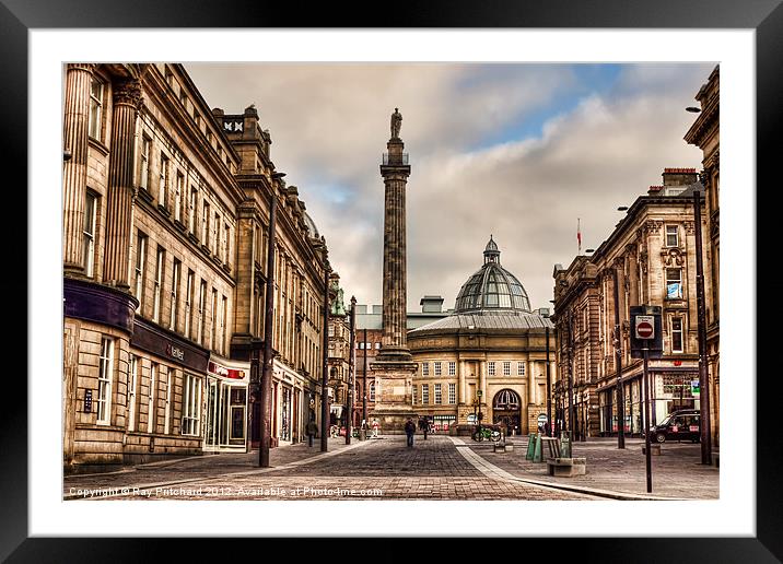 Newcastle City Centre Framed Mounted Print by Ray Pritchard