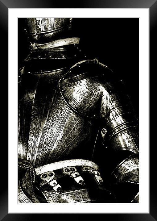 dark knight Framed Mounted Print by Heather Newton