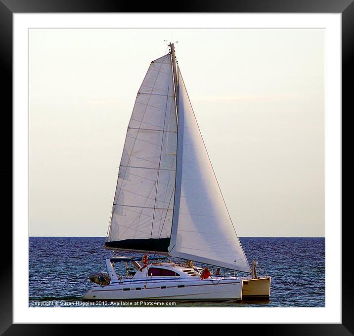 Sailing takes me away Framed Mounted Print by Susan Medeiros