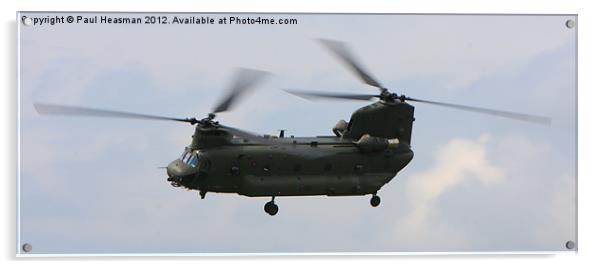 Chinook Flypast Acrylic by P H