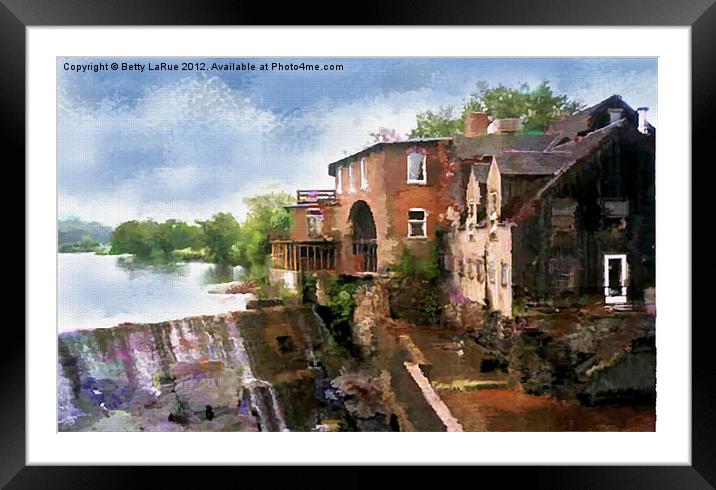 Riverside in Vermont Framed Mounted Print by Betty LaRue