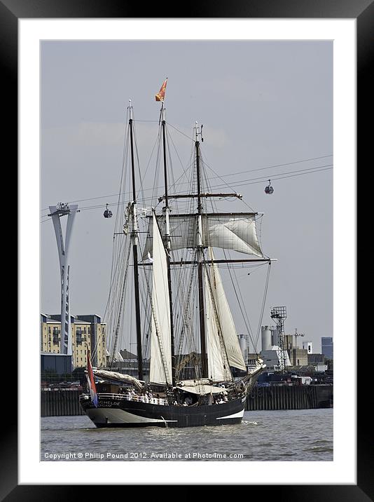 Dutch Tall Ship Oosterschelde Framed Mounted Print by Philip Pound