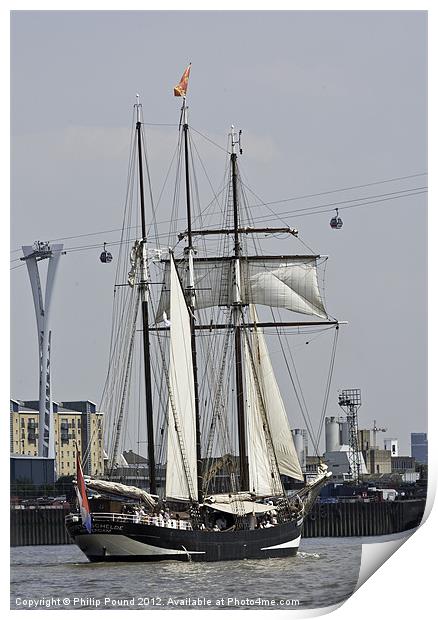 Dutch Tall Ship Oosterschelde Print by Philip Pound
