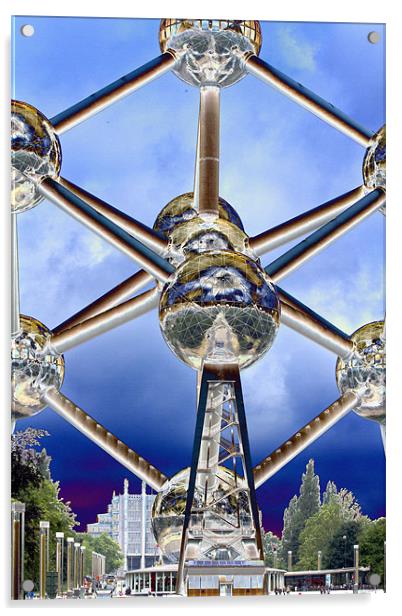 The Atomium Acrylic by les tobin