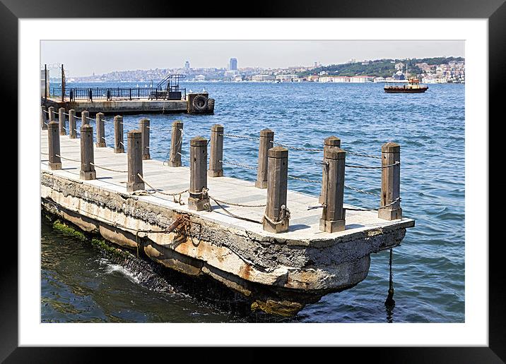 The Wharf Bosphorus Channel Framed Mounted Print by Arfabita  