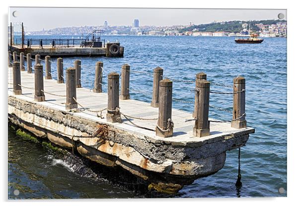 The Wharf Bosphorus Channel Acrylic by Arfabita  