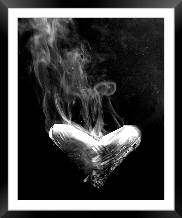 Love is a Smoke Made with the Fumes of Sighs Framed Mounted Print by Claire Ungley