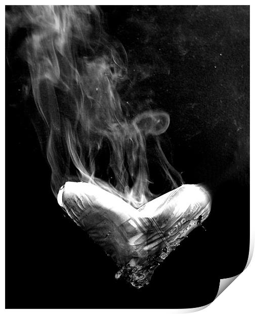 Love is a Smoke Made with the Fumes of Sighs Print by Claire Ungley