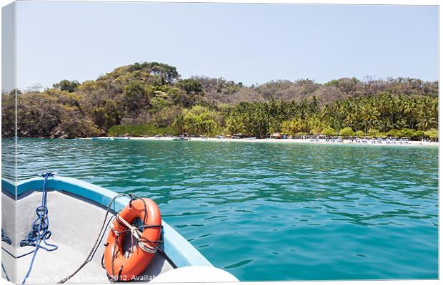 Approaching Isla Tortuga Canvas Print by Craig Lapsley